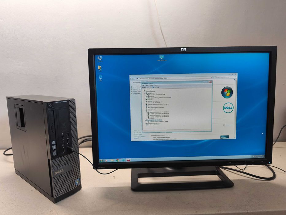Komputer OPTIPLEX 9010 Monitor HP ZR24W