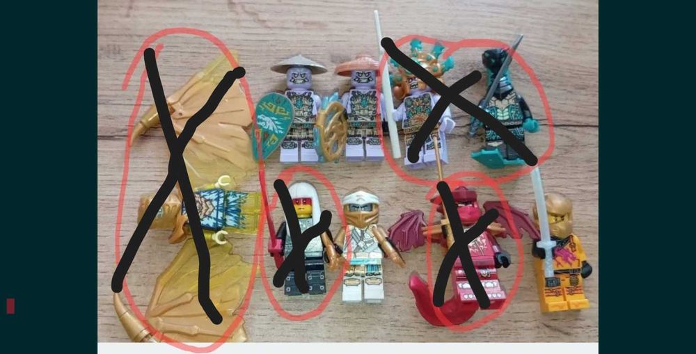 oryginalne minifigurki lego ninjago