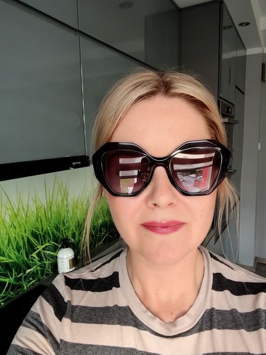 Okulary Prada granatowe nowe piękne oryginalne
