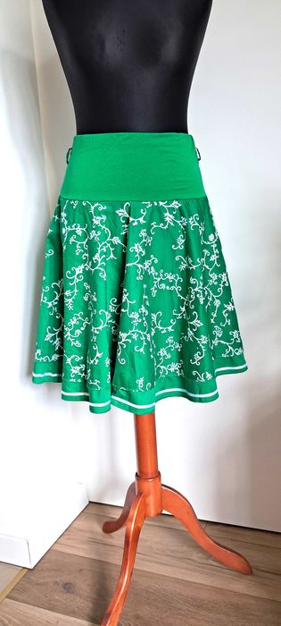 Włoska szeroka bawełniana spódnica M/S 38/36 cotton