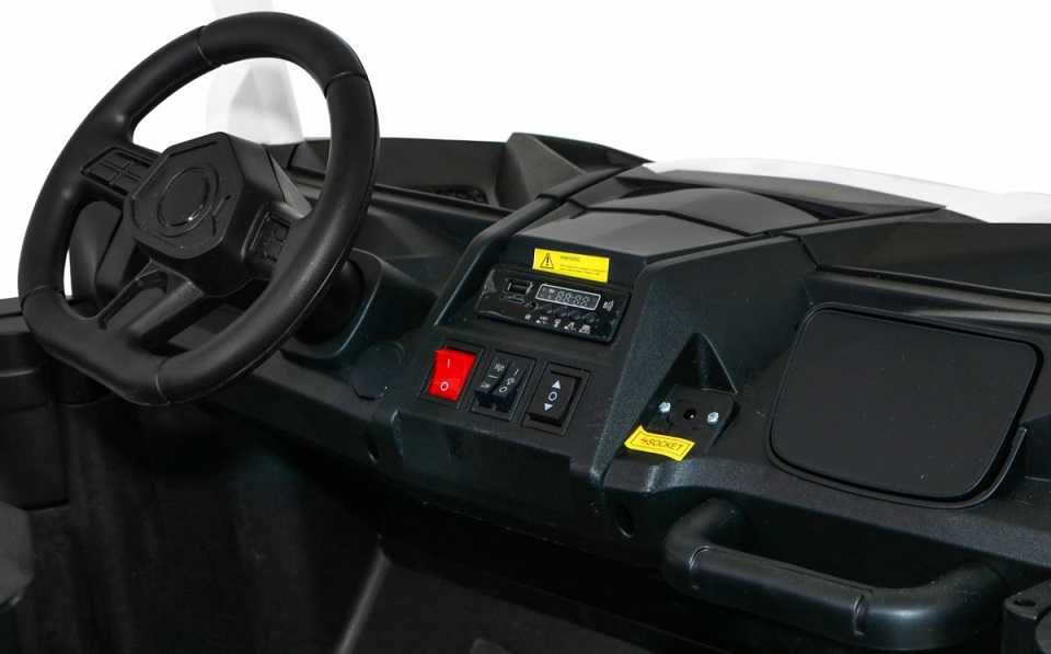 Buggy Dwuosobowe 4x200W ATV Racing Autko A032 Biały 24v14Ah