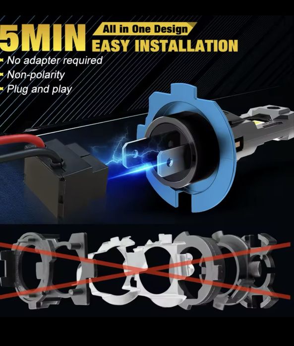 Автолампи LED XStorm цоколь H7 120 W 30000 LM 6000 K 12v