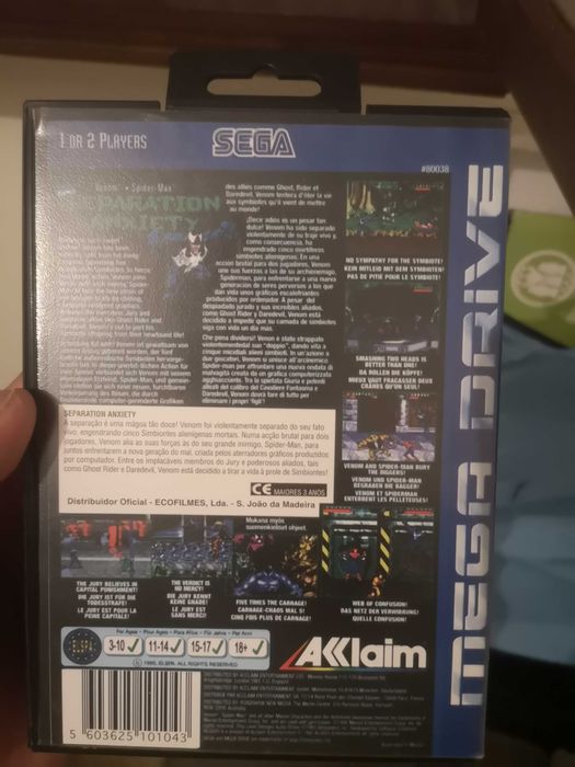 Jogo Mega Drive Separation Anxiety