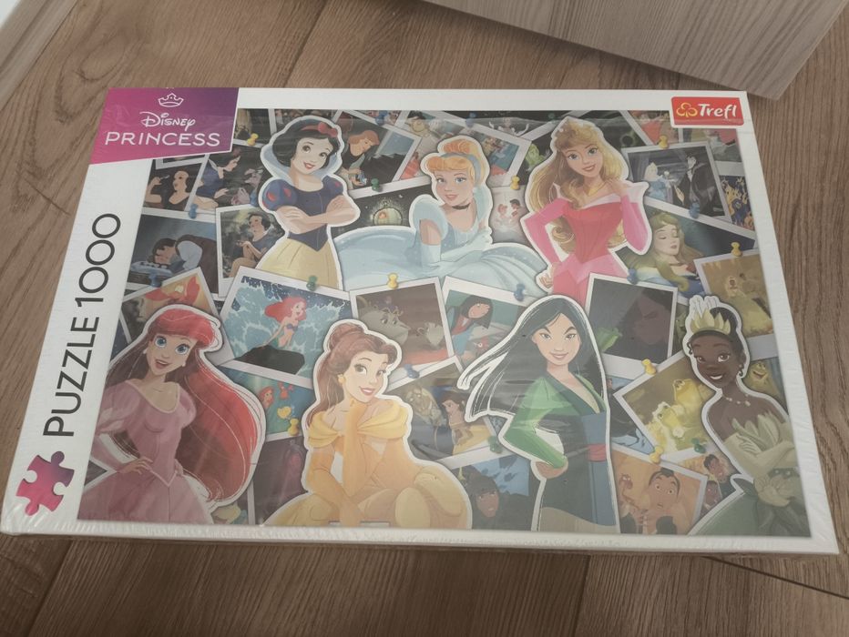 Nowe zafoliowane puzzle 1000 elementów trefl princess księżniczki Disneya