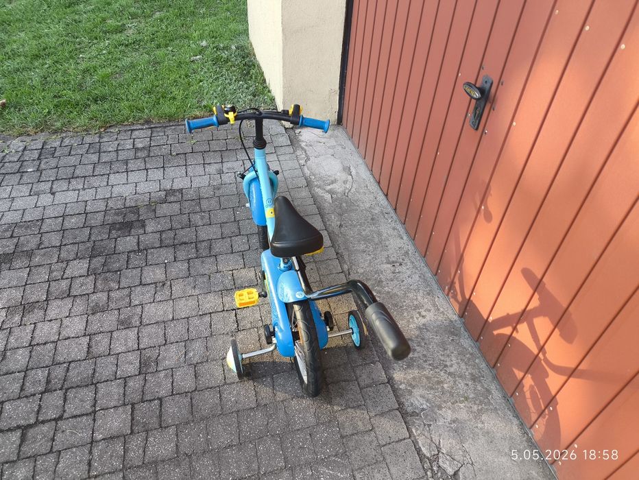 Rowerek btwin, niebieski 14" kola