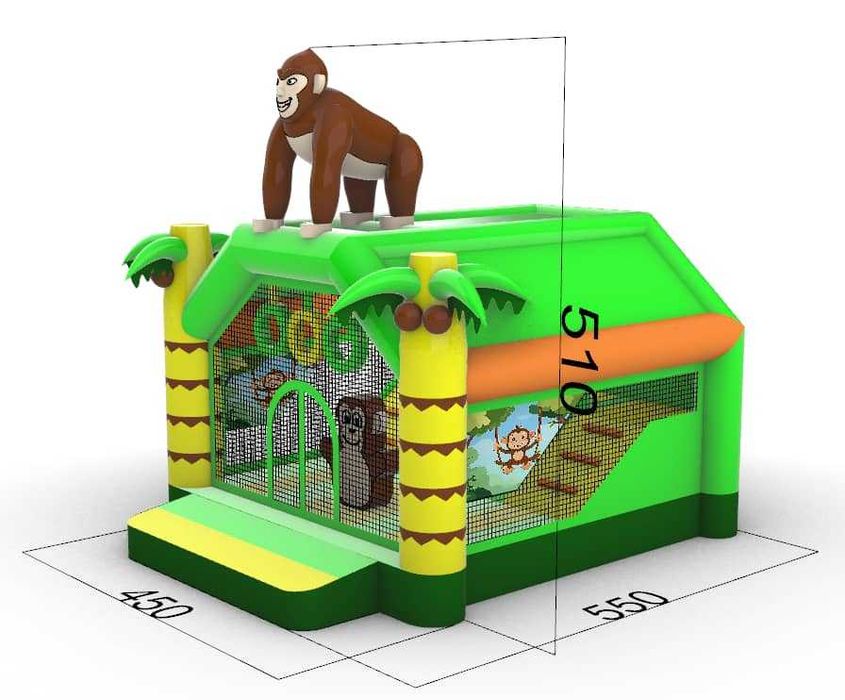 Insuflável canhão de bolas selva (novo)