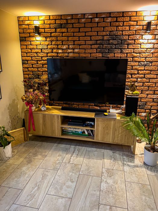 Szafka rtv dębowa drewniana dąb