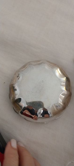 Taça decorativa metálica – 12 lados