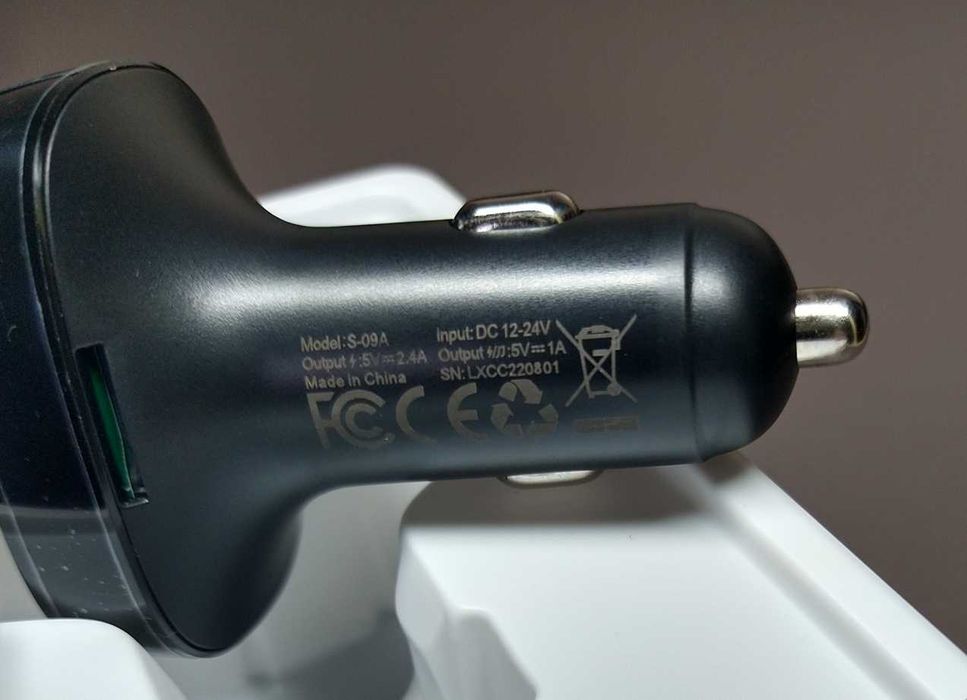 Модулятор в автомобіль фм-трансмітер Baseus блютуз mp-3