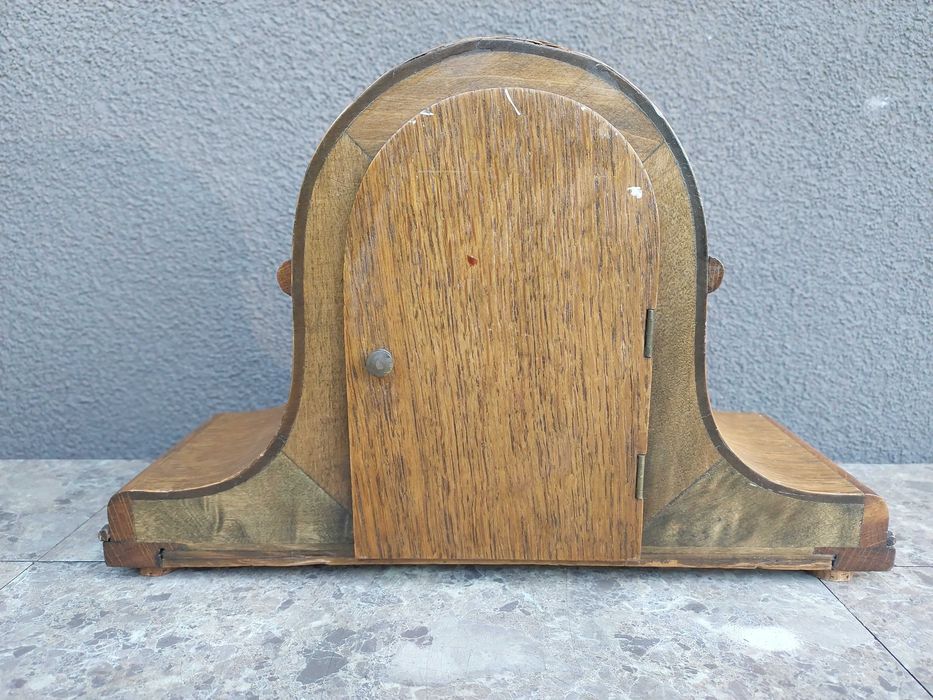 98 Stary zegar bufetowy Junghans chodzik 1925r mały kapelusz napoleona