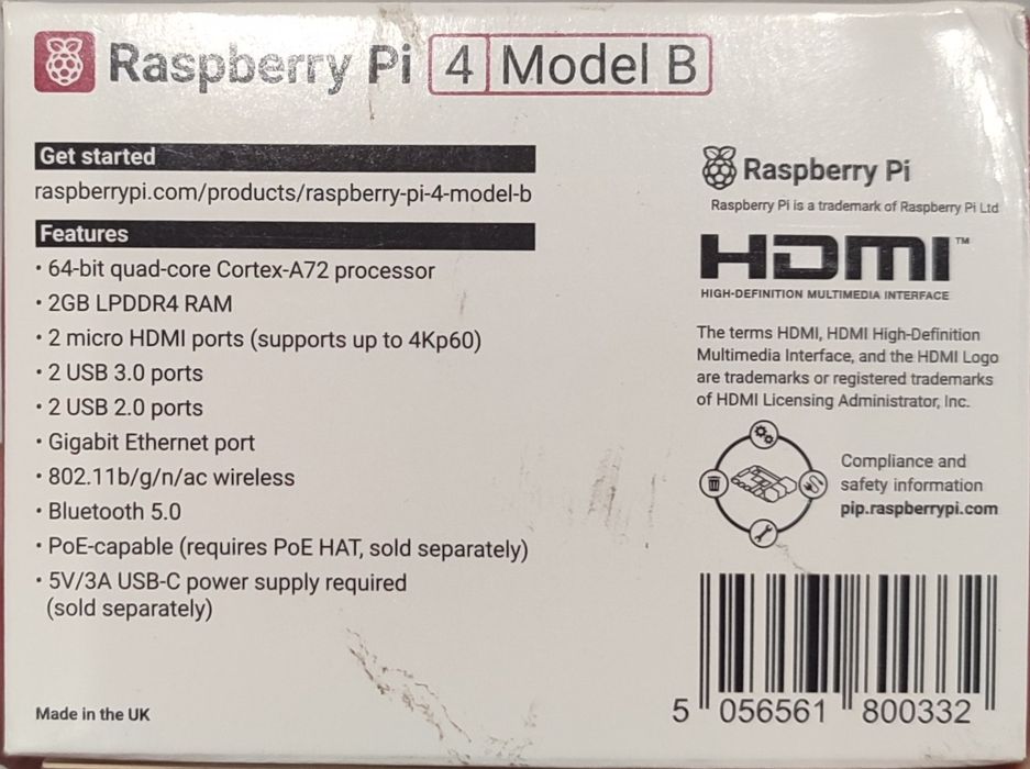 Raspberry pi 4 model B на 2gb