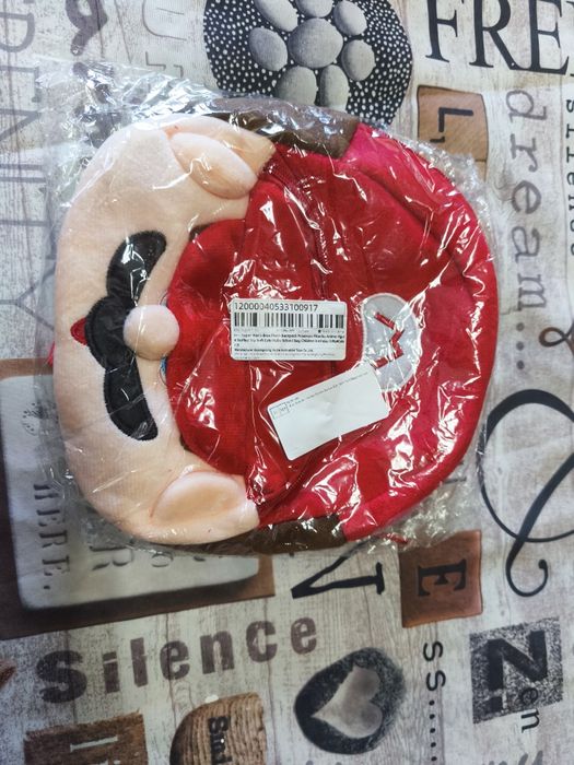 Mochila pelúcia super Mario