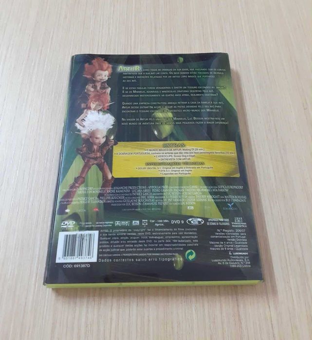 Artur e os Minimeus (DVD + Jogo PC)