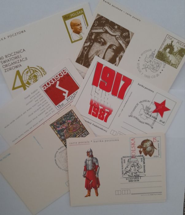 Kolekcja Kart pocztowych-pocztówek z PRL. Z 1988 roku.