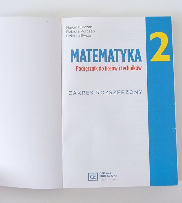 Matematyka 2 podręcznik do liceum i technikum
