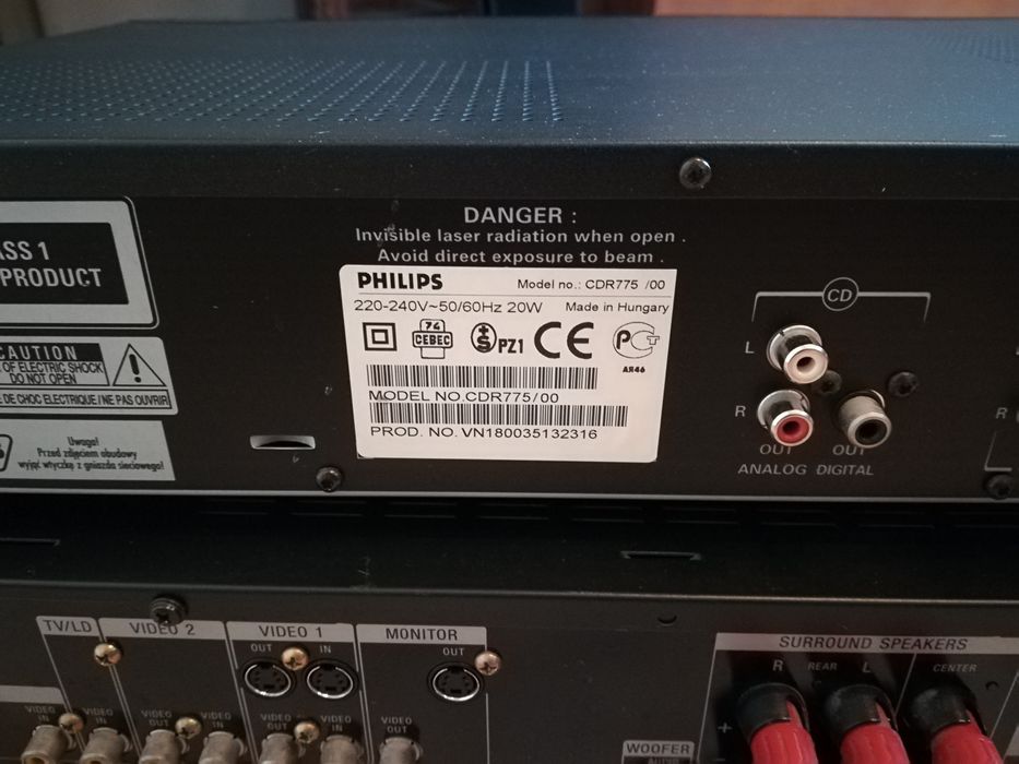 Amplificador Sony - Leitor e Gravador CDs Philips