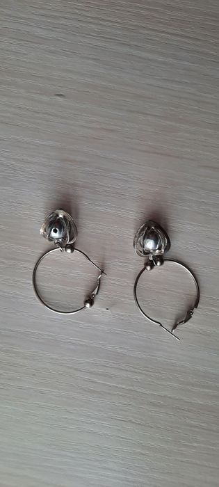 Серёжки посеребренные