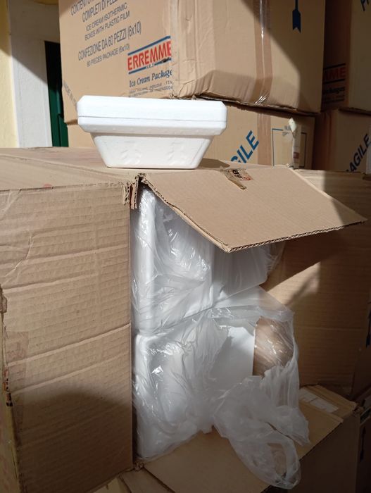 Caixa térmica para Take-away de gelados 500cc e 1000cc