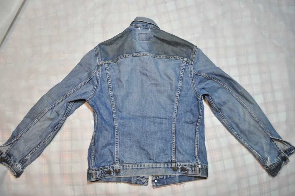 LEVIS L damska kurtka jeansowa vintage poprzecierana p1v 501