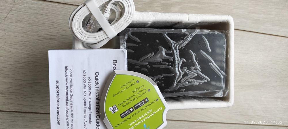 Посилювач сигнала Wi-Fi BrosTrend AX3000 с гігабітним портом: 3