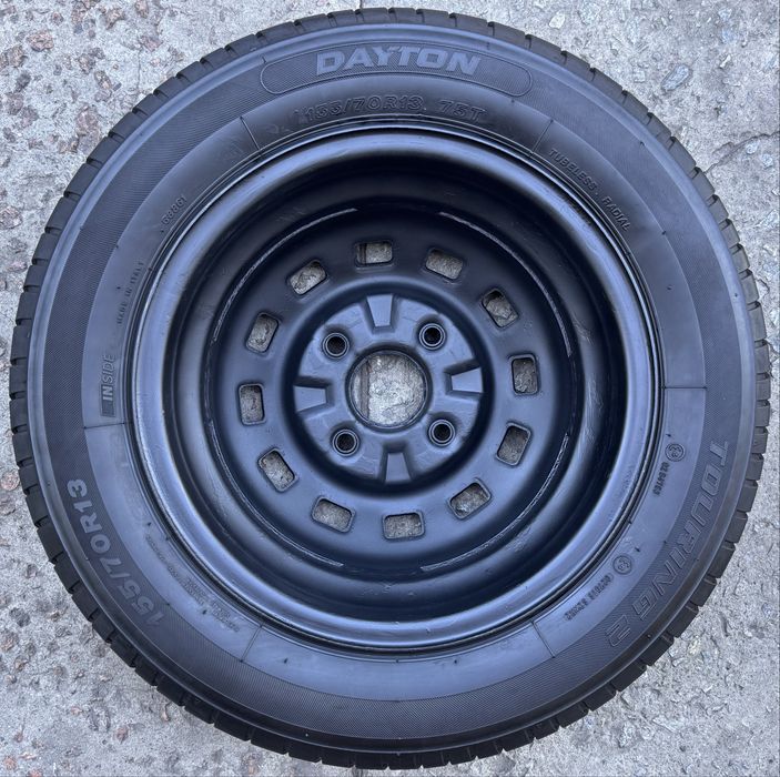 Запаска Dayton Touring 2 155/70 r13 4x114.3 ET-45 на Chery QQ/Daewoo Matiz/Chevrolet Spark