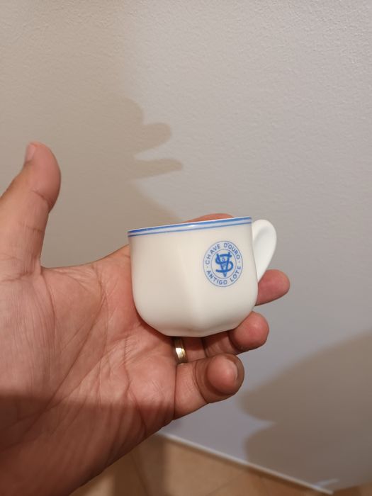 Vista alegre Rara chávena de café sem pires ver defeitos  chave d'ouro