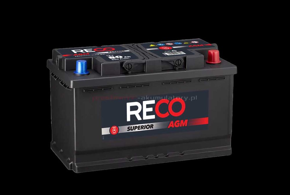 Akumulator RECO AGM 12V 80Ah 800A START-STOP Południowa 25A