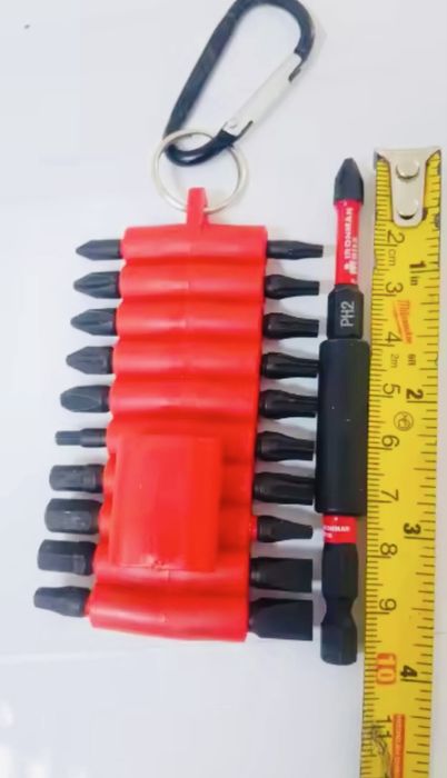 Набір біт ударних викруток із 22 шт. з рукавом-органайзером будівництв