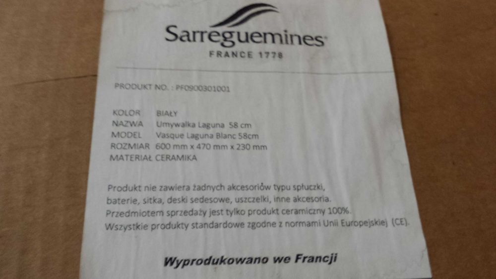 sprzedam umywalki wpuszczane