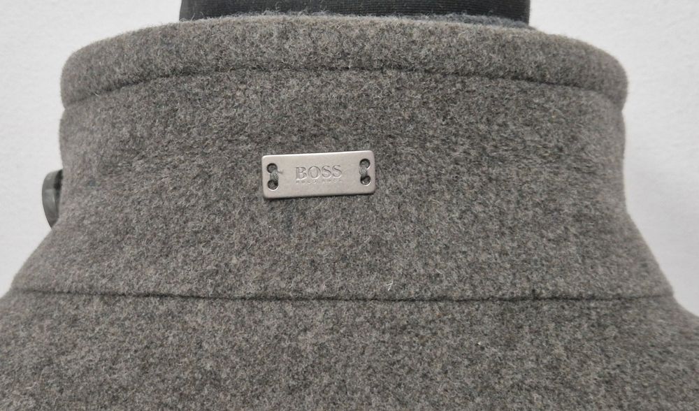 HUGO BOSS roz. 52 L męski płaszcz wełna + kaszmir super stan