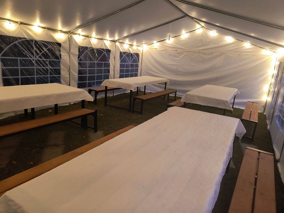 Namiot imprezowy na wynajem na imprezę chrzciny komunie wesele