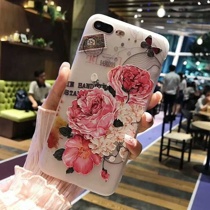 Розпродаж Чехол силиконовый с цветами Iphone Айфон X Xr Xs Max