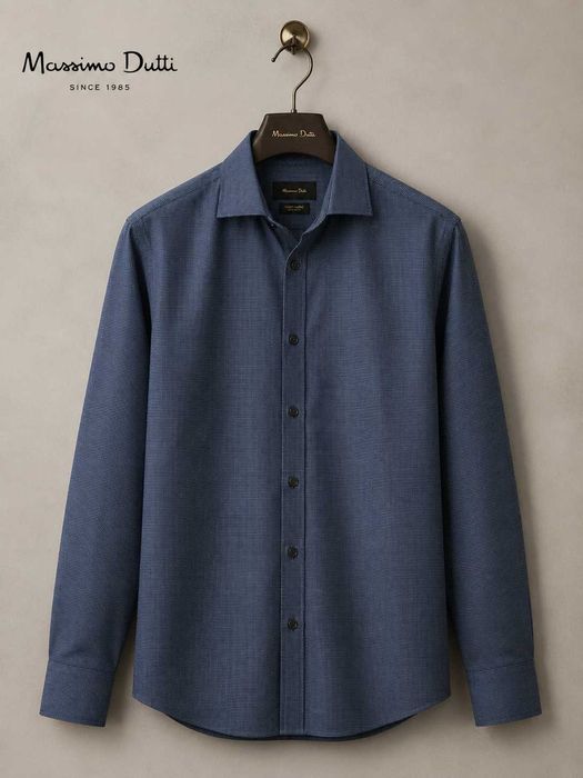 Мужская байковая рубашка Massimo Dutti