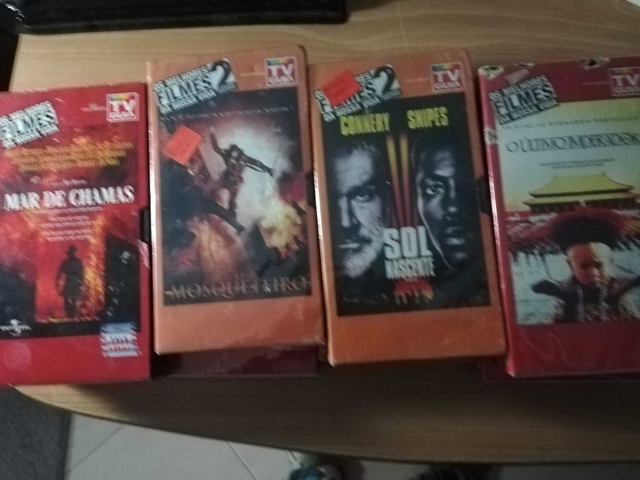 vhs e dvds sem uso na embalagem