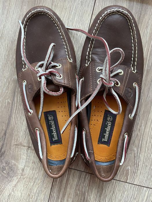 Шкіряні оригінальні лофери/мокасини timberland
