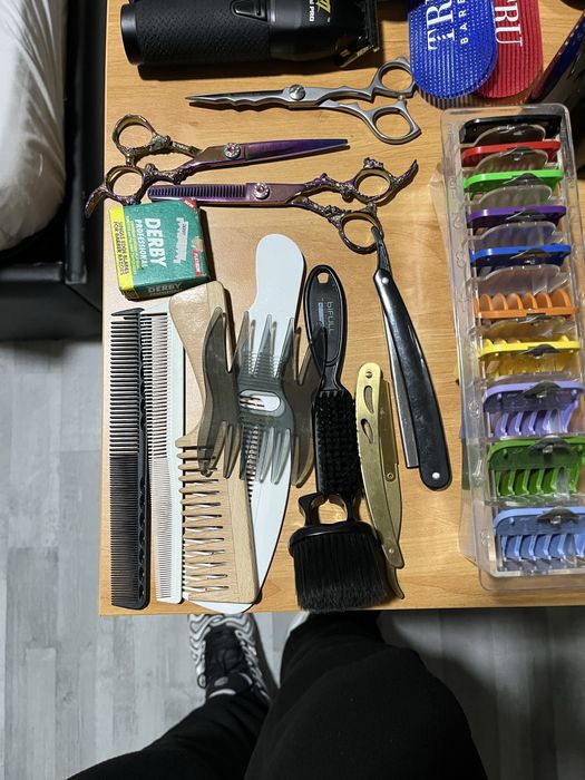 Kit completo de barbeiro