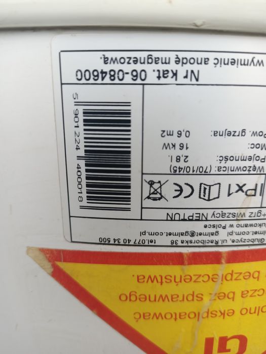 Bojler Neptun classic elektryczny + wężowica do c.o