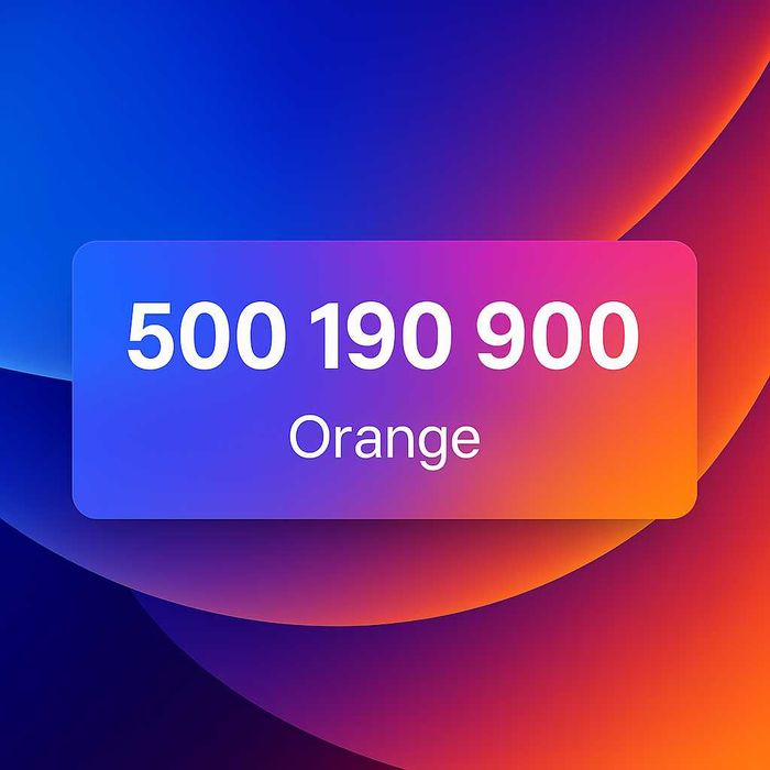 Złoty, platynowy, specjalny numer telefonu 500***190***900