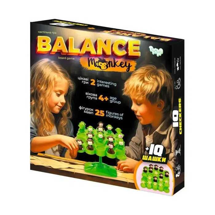 Гра Danko Toys 3в1 велика "Balance Frogs" + IQ шашки (Укр) (BalF-01)