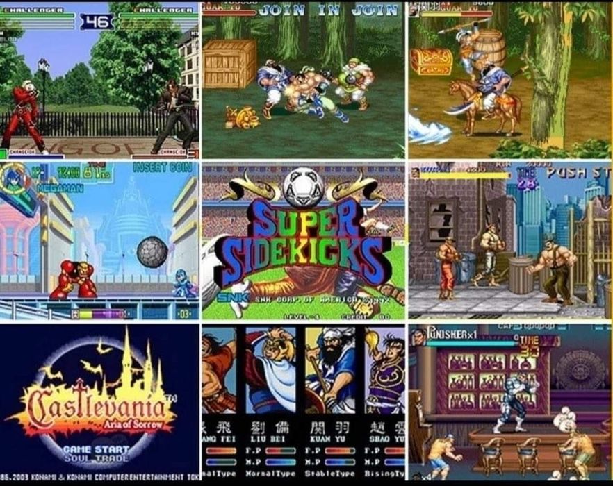 Consola portátil videojogos incluí 200 jogos (Várias cores diferentes)