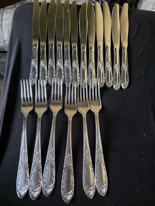 Zestaw sztuccow 18 sztuk z okresu prl