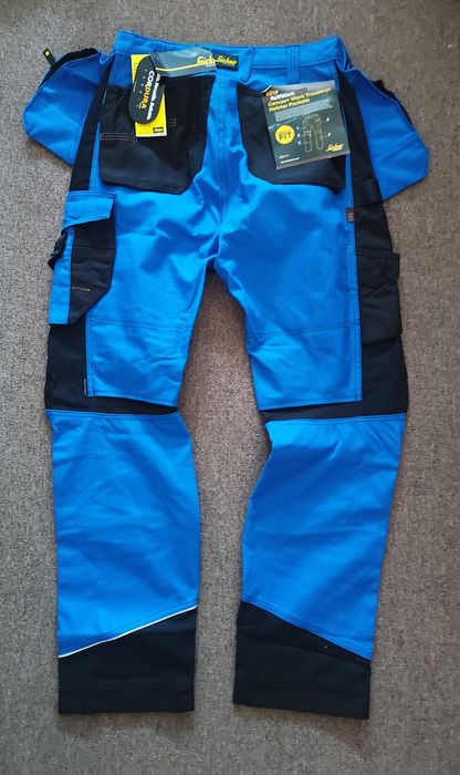 6214 Snickers RuffWork canvas spodnie robocze z kieszeniami monterskie rzemieślnicze BHP pass 84 cm