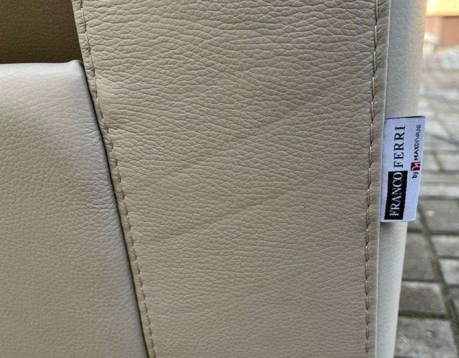 Włoski narożnik z funkcją relaks-skóra naturalna