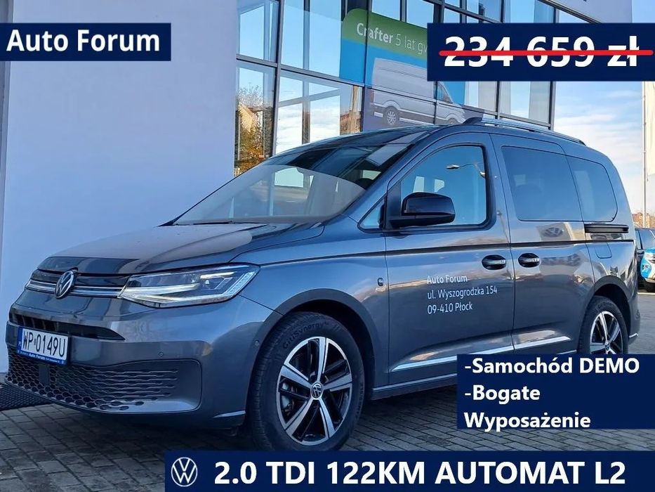Volkswagen Caddy Style Wyprzedaż 2025r. DEMO