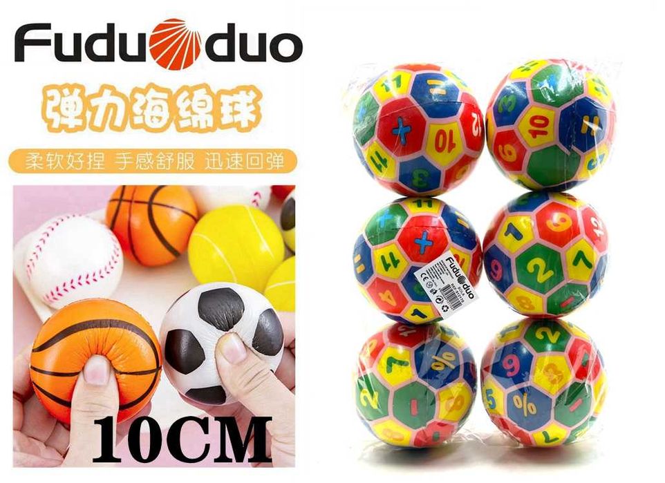 Bolas de Força de Preensão em Material PU, Macias e Leves