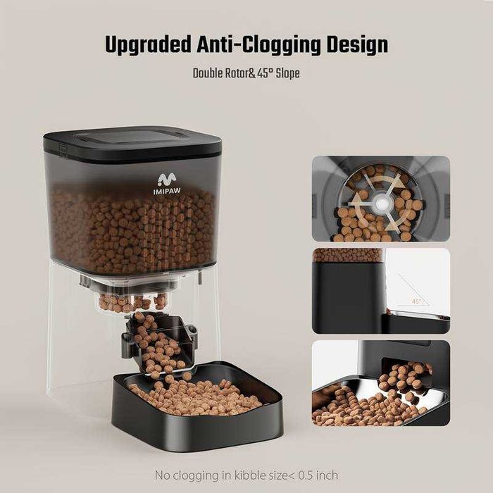 Dispensador automático comida gato e cão eletrónico WIFI App NOVO