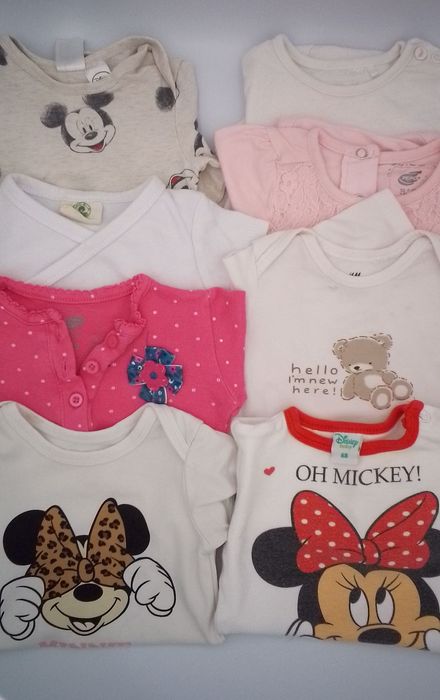 Zestaw 30szt ubranek niemowlęcych dla dziewczynki 50-68cm 0-6 miesięcy