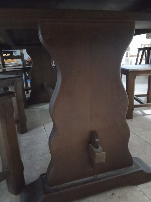 Mesa sala de jantar 1,20x2,50 + 12 cadeiras