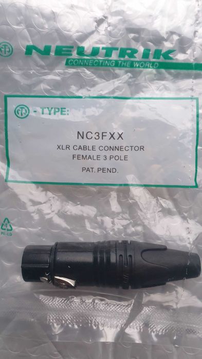 Разъем XLR Neutrik NC3FXX-B   мама