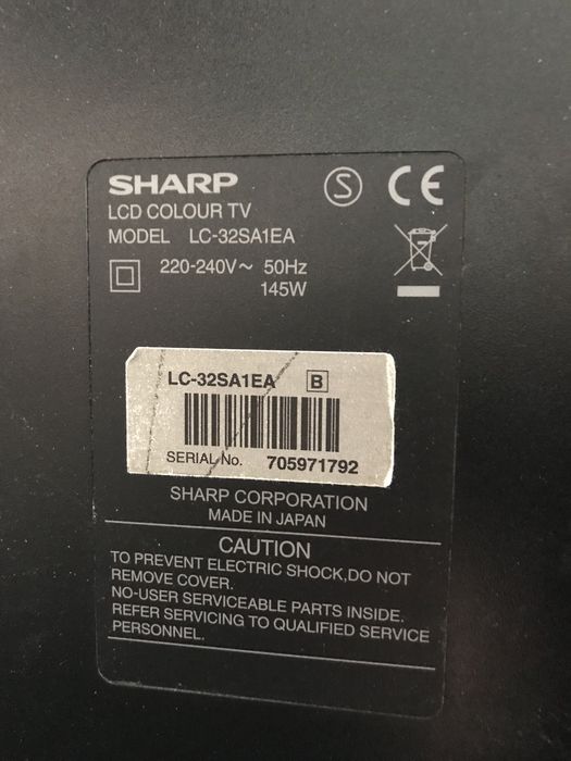Tv Sharp LC32SA1EA Made in Japan